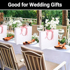 EUSOAR White Gift Bags, 25pcs 12.5"x4.5"x11" Shopping Paper Bags with Handle, Party Favor Kraft Paper Bags Thank You Gift Treat Bags Bulk for Wedding Baby Shower Birthday Guests Bridal - Image 6