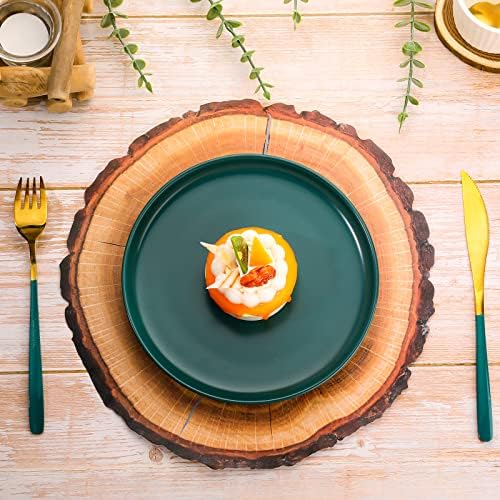 TaoBary 200 Pcs Disposable Wood Slice Grain Paper Placemats Bulk - Image 2