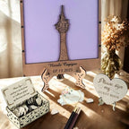 Quinceanera Guest Book Alternative, Drop Box Frame, Princess Sweet 16 XV - Image 4