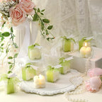 Nuanchu 30 Sets Bridal Shower Favors Sage Green 1.6" Mini Bubble Candles - Image 4