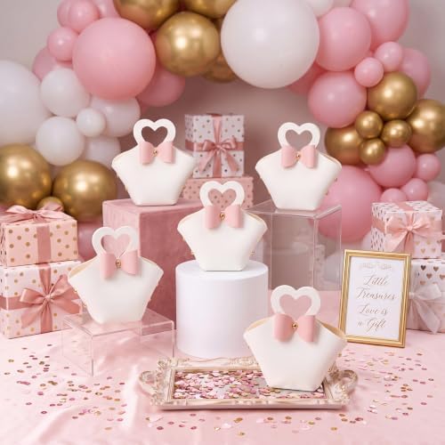 Kacctyen White 30 Pack Mini PU Leather Purse Gift Bags Small Candy Wedding Gift Bags with Handle Reusable Party Treat Favor Boxes for Bridal Birthdays Baby Showers Halloween Christmas - Image 6