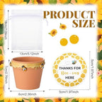 Ctosree 50 Sets Sweet As Can Bee Baby Shower Favors for Guests Honeybee Seed Packets Bulk Include Self Adhesive Seed Packets Flowerpot Thank You Tags Organza Bags for Sweet Bee Theme Baby Shower - Image 2