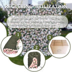 Artificial Flower Wall Backdrop 8×8 ft (2.4×2.4 m), 2 Panels 4×8 ft Each, Realistic Blooms for Wedding Ceremony, Photo Booth & Baby Shower,Stand/Frame Not Included - Image 3