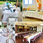 6 Pack Tablecloth 60 x 126 inch Polyester Table Cloth for 8 Foot Rectangle Tables,Stain and Wrinkle Resistant Washable Fabric Table Covers Polyester White Table Clothes for Wedding,Party,Banquet - Image 6