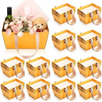 Glenmal 72 Pcs Baskets for Gifts Waterproof Empty Kraft Basket Bulk,Gold by Glenmal