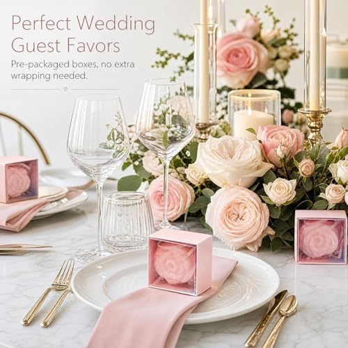Loopeer 24 Pcs Rose Flower Soap Favors Bridal Shower Scented Guest Gift - Image 4
