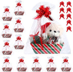 Thenshop 44 Pcs Empty Gift Basket Bulk,Basket Gifts, Red, Green, Stripe by Thenshop