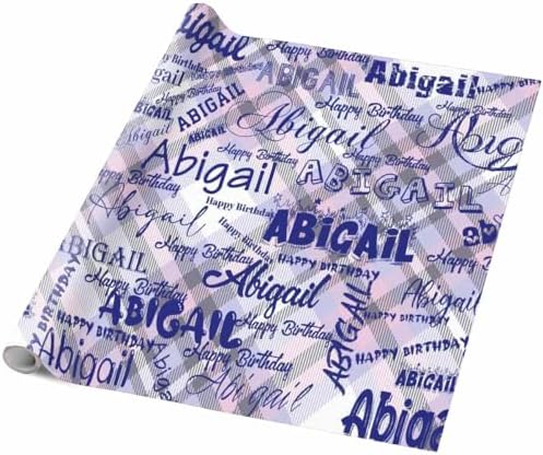 AOFUN Personalized Name Text Cute Gifts For Best Friends Mens Birthday Wrapping Paper Custom Name Text Wrapping Paper For Men Custom Wrapping Paper 3 Rolls 58" x 23" - Image 5