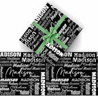 AOFUN Wrapping Paper For Boys First Birthday Wrapping Paper Boy Happy Anniversary Wrapping Paper Designer Wrapping Paper Custom Name Gift 5 Rolls 58" x 23" - Image 2