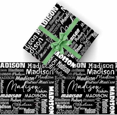 AOFUN Wrapping Paper For Boys First Birthday Wrapping Paper Boy Happy Anniversary Wrapping Paper Designer Wrapping Paper Custom Name Gift 5 Rolls 58" x 23" - Image 2