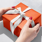 Jillson Roberts Gift Wrapping Paper, Matte Orange (8 Rolls 5ft x 30in) - Image 2