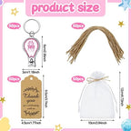 Minatee 50Set Baby Shower Bottle Openers Nail Clipper for Guest, Girl Foot - Image 2