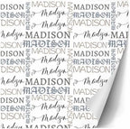 AOFUN Personalized Name Text Custom Wrapping Paper Picture Personalized Gift Wrap Paper Custom Wrapping Paper Picture Custom Name Wrapping Paper 3 Rolls 58"" x 23"", Style 23 - Image 3