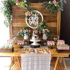 4 Pcs Wooden Baby Charcuterie Letters, Gold Butterflies, Baby Shower Party - Image 5