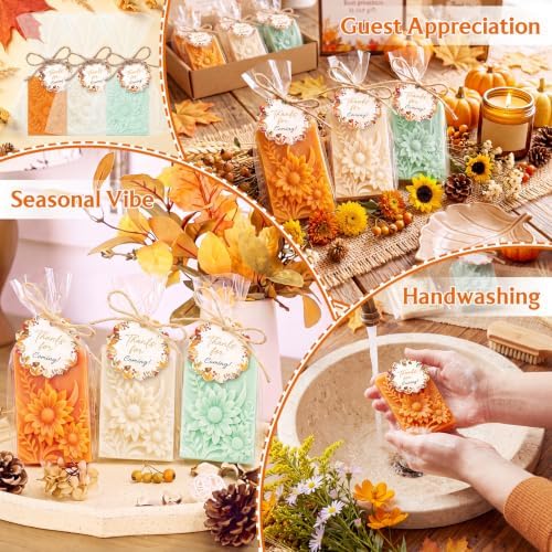 Leelosp 24 Pcs Fall Baby Shower Favors Wildflower Mini Bar Soap for Guests - Image 2