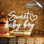Britrio Sweet Baby Boy Neon Sign Baby Shower 1st Birthday Party Backdrop - Image 4
