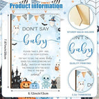 Patelai 321 Pcs Baby Shower Games Supplies, Blue Halloween - Image 4