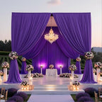 10FTx12FT Purple Backdrop Curtains for Weddings, Birthdays and Photography - Image 4