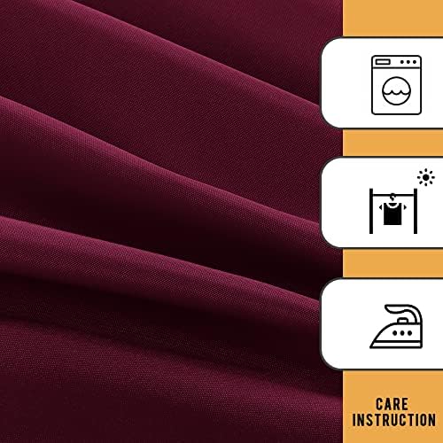 Obstal 2 Pack Fitted Table Covers for 8 Foot Tables, Burgundy - Image 5