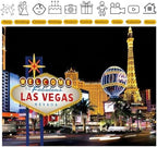 Las Vegas Backdrop 12x10ft Welcome to Never Sleep City Las Vegas Nevada Sign Background Banner Casino Theme Party Decorations Vegas Photo Booth Props - Image 4