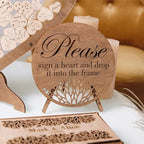 Guest Book Alternatives - Personalized Wedding Guest Book - Guest Book - Wooden Drop Box - Rustic Wedding Decor - Wedding Decor - Wooden Drop Box - Personalized Wedding Guest Book Alternative - Set A - Image 4
