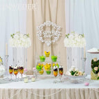 White Flowers Balls for Centerpieces: 11.8in Diam, 10 Pcs - Image 4