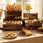 6 Pack Buffet Risers and Stands, Dessert Table Display Set with Mini Signs - Image 5
