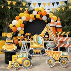 4 Pcs Construction Party Decoration Large 23.62 Inch Construction Cardboard Cutout, Truck Themed Birthday Decorations Photobooth Props Backdrop Yard Signs for Lawn Garden Classroom Decor - Image 4