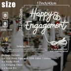 Happy Engagement Neon Sign Dimmable Engagement Party Led Neon Signs - Image 2