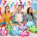 Sweetude 48 Pcs Candy Donut Bag for Party Favor Candyland Bags, Candy - Image 6