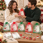 145 Pcs Christmas Santa Baby Shower Favors for Guests, Retractable Ballpoint Pens, Keychains, Thank You Cards, Gift Bags & Twine, Gender Reveal Party Souvenirs, Holiday Baby Shower Prizes Bulk - Image 7