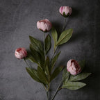 6 Pcs 27" Faux Silk Peony Artificial Flowers Stems for Vase (Blush Pink) - Image 2