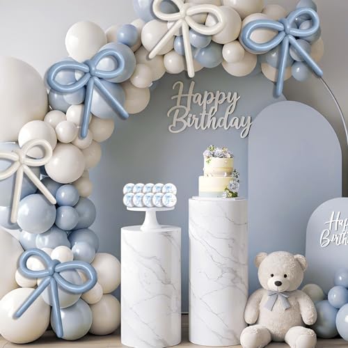 Nuanchu 50 Pieces Blue Bow Baby Shower Party Favors for Guests, Candles - Image 6
