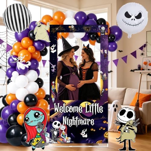 Halloween Balloon Arch Kit, Halloween Balloon Garland with Photo Frame - Image 4