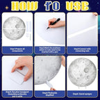 4 Pcs Large First Trip Around The Sun Decoration for Boy Birthday Space Party Cardboard Cutouts, Moon Astronaut Rocket Themed Standups for Baby Shower Photo Booth Backdrop Decor - Image 5