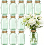 Glass Flower Vase,12 PCS Farmhouse Mason Jar for Centerpiece by Unknown
