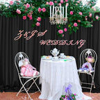 MEETSKY 6 Panels Black Backdrop Curtain for Party Wedding Ceremony 30ftx 10ft Photo Curtains Backdrop Drapes Fabric Backdrop Curtain Rod Pocket Decoration Birthday Party for Boys Men, 5ft x 10ft x 6P - Image 5