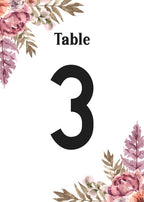 Painting Table Cards Number 1-75 Double Sided For Wedding Reception Event Party Baby Shower Birthday 4x6, AT-TABLE-CARD-887 by Unknown