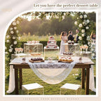 Leinuosen 7 Pcs Extra Large Buffet Risers Set 8" to 14" Acrylic Display Box Square Catering Dessert Table Riser Food Display Decorative Stand with Hollow Bottom for Catering Supplies(Clear) - Image 6
