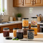 24Pack 12oz Glass Jars with Lids, 350ml Clear Candle Jars for Making Candles, Reusable & Dishwasher Safe Manson Canning Jar Bulk for Jam, Jelly, Honey, Pickles, Spice - Image 7
