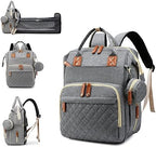 Diaper Bag with Changing Station, Baby Backpack with Foldable Changing Pad by Lamroro