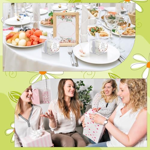 MTLEE 24 Sets White Baby Shower Party Favors Small Bubble Candle - Image 3