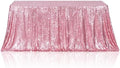 Poise3EHome Fuchsia Pink Sequin Tablecloth 90×156 Inch Rectangle Sparkly Fabric Table Cloth for Birthday Wedding Party Valentine Holiday Baby Shower Christmas Decoration by Poise3EHome