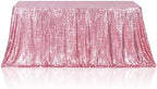 Poise3EHome Fuchsia Pink Sequin Tablecloth 90×156 Inch Rectangle Sparkly Fabric Table Cloth for Birthday Wedding Party Valentine Holiday Baby Shower Christmas Decoration by Poise3EHome