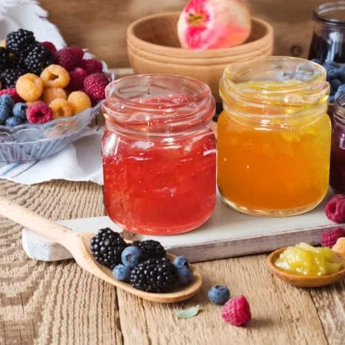 GIVAMEIHF Mini Honey jars 1.5oz, 60 pcs Honey Jars with 60 Bee Stickers,Tags,Jutes Rope,Mini Honey Jars with Lids, Perfect for Candle Jar,Spices,Jams,Baby Shower, Wedding Favors, Party Favors - Image 4