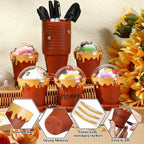 Jingmore 60 Sets Bee Honey Jar Pots Party Favors Bulk, Brown - Image 4