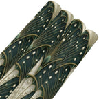 pnyoin Merry Christmas Wrapping Paper Roll,Art Deco Fan Green Gift Wrap Perfect for Xmas,Birthday,Weddings, Brides, Holidays, Baby Showers，58 x 23 inches,4 Roll - Image 6