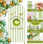 She Found Her Perfect Match Bachelorette Arch Backdrop Cover Tea Matcha Themed Party Decorations Green 6ft Balloon Arch Stand Backdrop for Women Match Made in Heaven Bridal Shower Engagement Supplies - Image 7