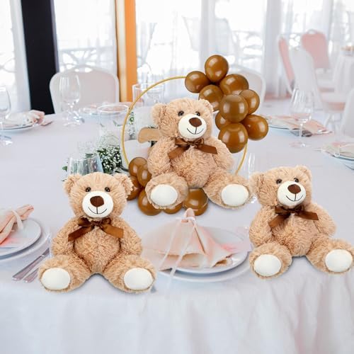 6 Sets Bear Table Centerpieces for Baby Shower Gender Reveal, Brown - Image 5