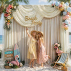 Champagne Tulle Backdrop Curtain for Parties Wedding,10ft x 10ft Wrinkle Free Curtain Backdrop,2 Layer Drapes for Backdrop,Polyester Back Drop for Bridal Shower Birthday Baby Shower Photography - Image 6